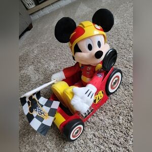 Disney Mickey Mouse Racing Car Toy - Red and Yellow